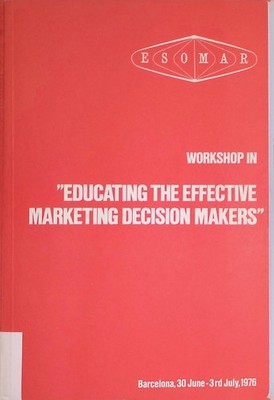 A Framework for the Formulation of Long-Range Educational Policy in Marketing -i