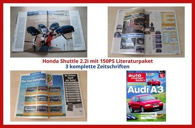 Honda Shuttle 2.2i mit 150PS Literaturpaket - 3 komplette Zeitschriften