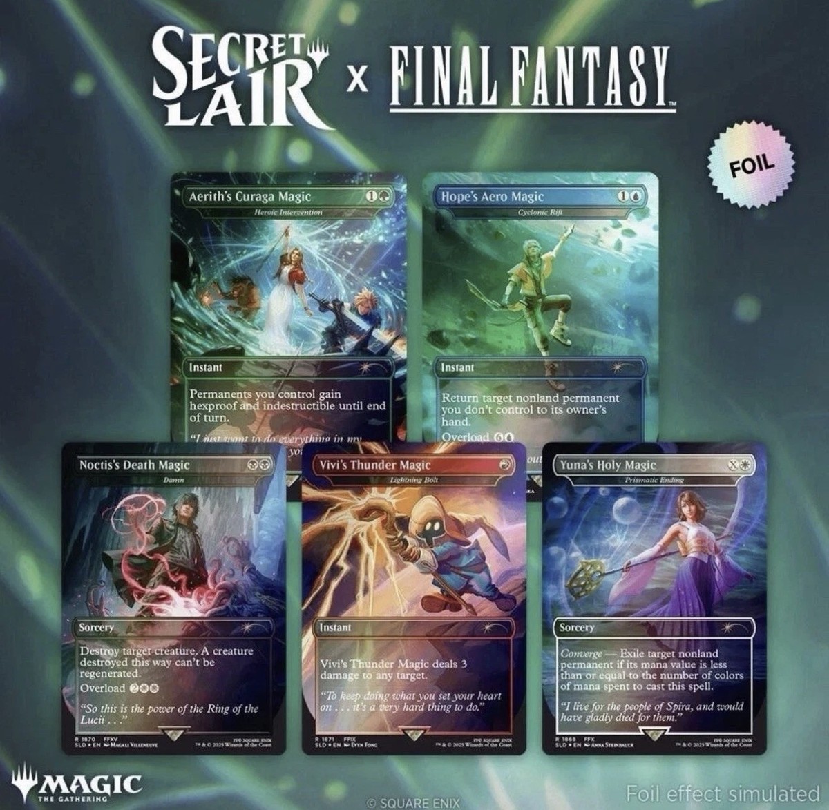 MTG Secret Lair x Final Fantasy: Grimoire [Rainbow Foil] English