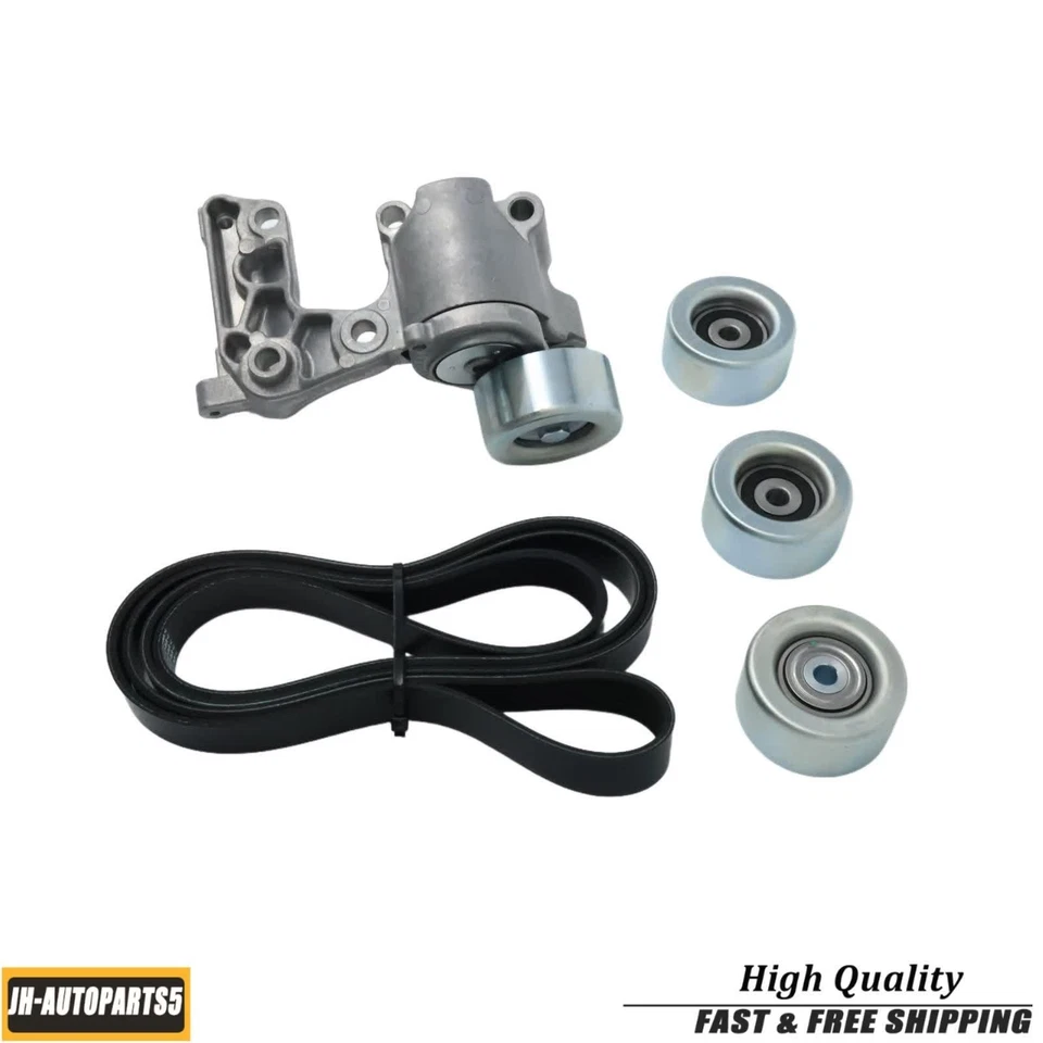 5x Serpentine Belt Drive Component Kit for 05-15 Toyota 4Runner Tacoma Tundra - Image 2 of 4