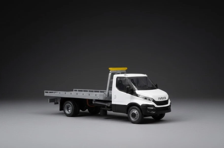 Modellino IVECO NewRay 1:36 Die-Cast Carro Attrezzi Pianale Camion - Immagine 3 di 3