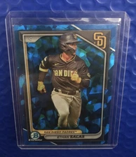 2024 Bowman Chrome #BCP-201 Ethan Salas Prospects Blue Refactor Not Numbered