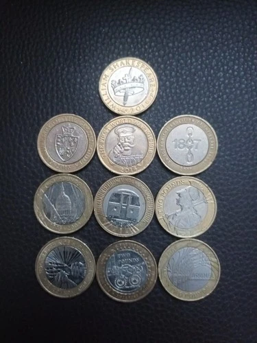 Two pound £2  commemorative coin collection bundle job lot x 10