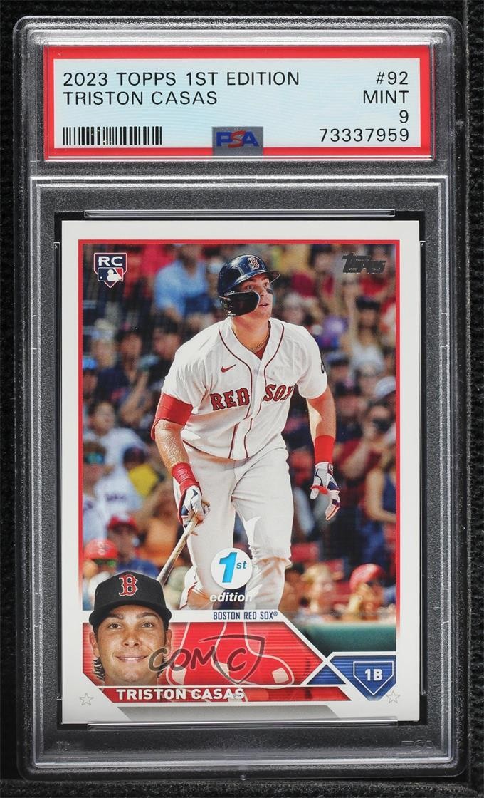 2023 Topps Series 1 1st Edition Triston Casas #92 PSA 9 MINT Rookie RC 1b8