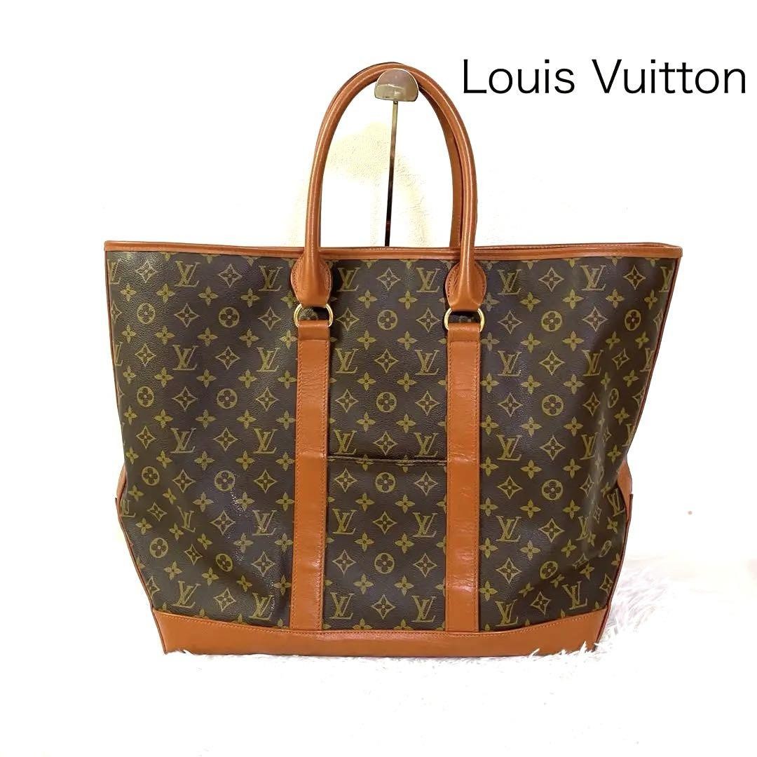 Louis Vuitton Monogram Weekend Tote PVC Canvas Used W43xH40.5x20cm