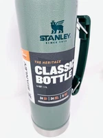 Stanley The Heritage Classic Bottle, 1.1 Quart, 1 Liter, Cup/Cap, Handle
