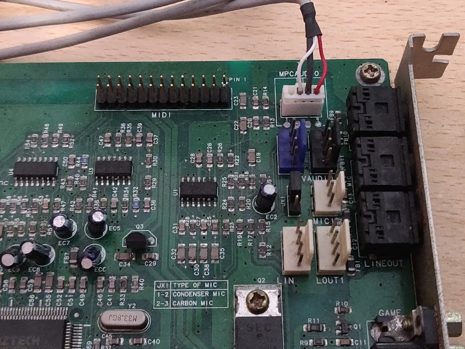 Aztech Sound 16B SRS 3D 3-D Stereo ISA Vintage Sound Card AZT2320 - Image 3 of 4