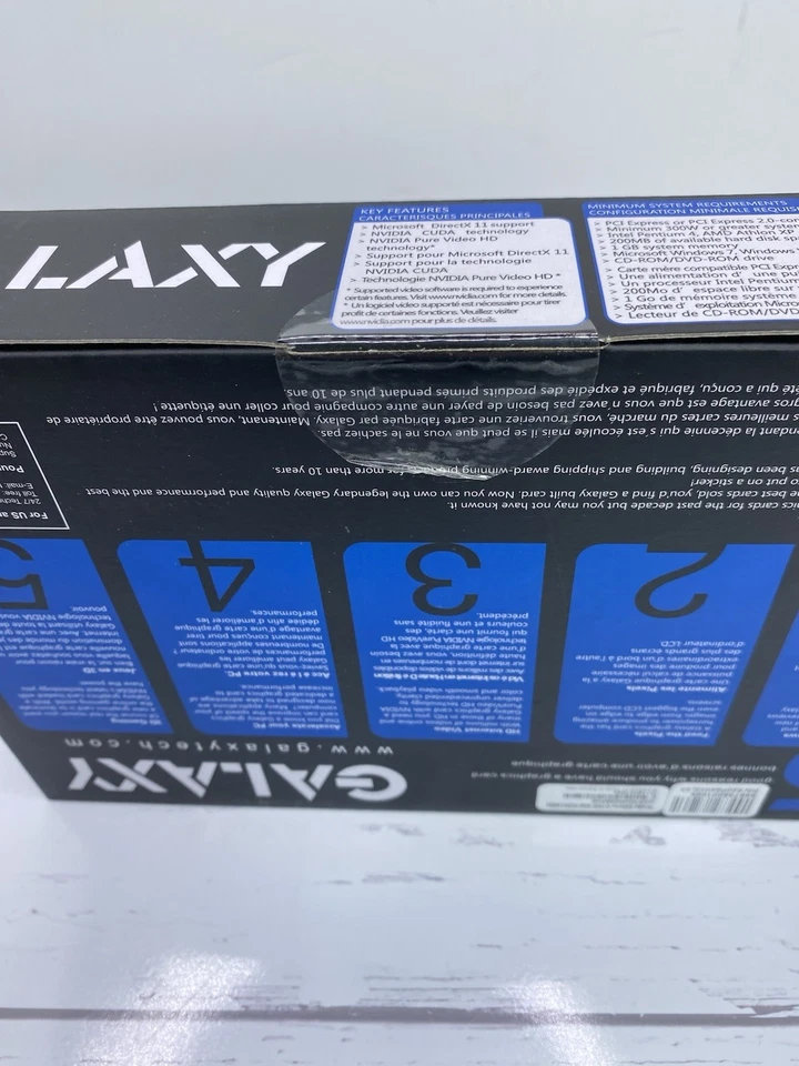 NEW GALAXY Nvidia GEFORCE GT 520 2048 MB MO DDR3 MEMORY 1 CARD SEALED BOX - Image 3 of 4