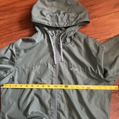 VTG Y2K Oakley Jacket Windbreaker Men's S Full Zip Software Gorpcore Style Green - Picture 11 of 13