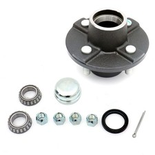 FKG Trailer Hub Kit 4 Bolt on 4 Inch Circle Fit for 2,000 lb.axles 1-1/16 Inc...