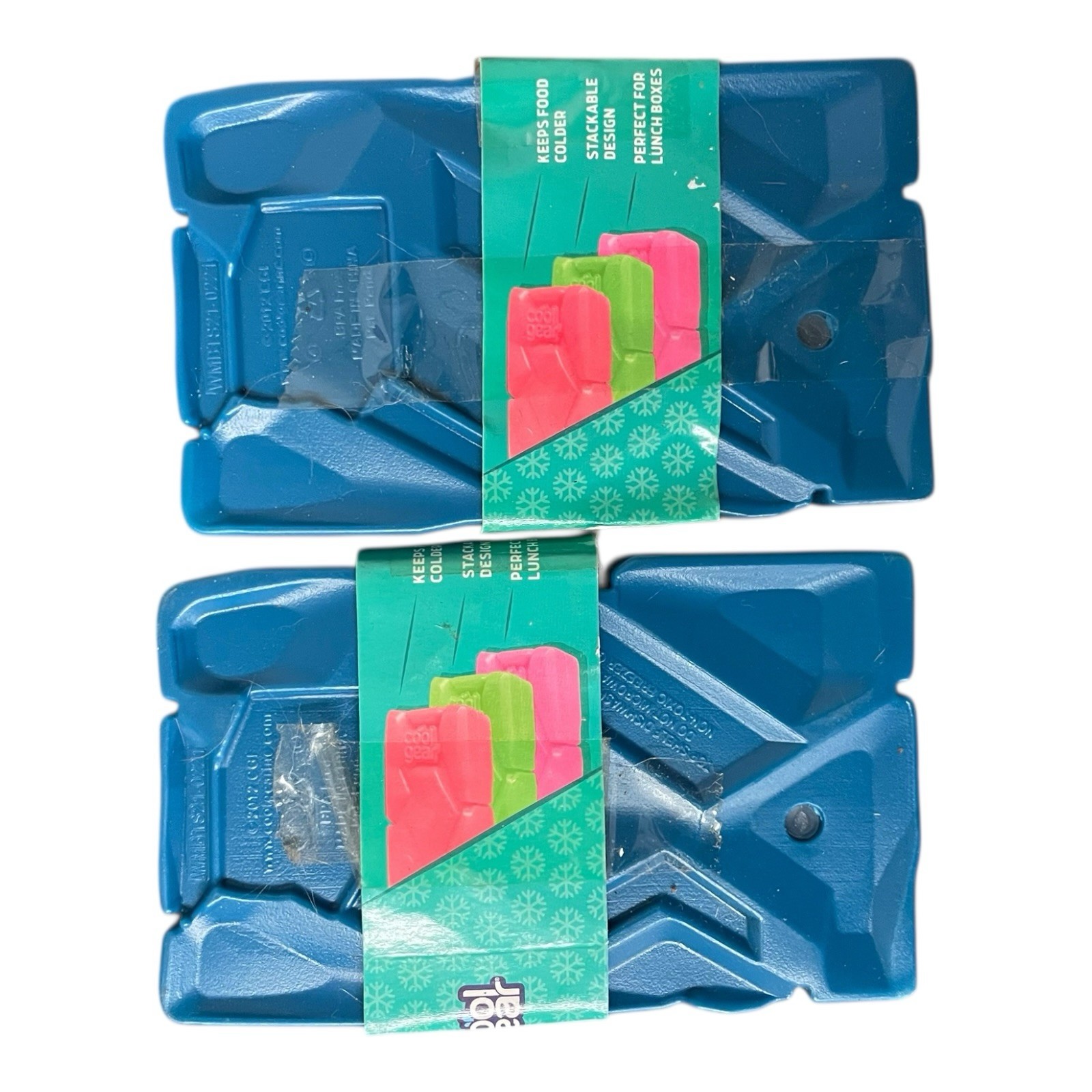 Cool Gear Freezer Gel Ice Blocks Reusable Non Toxic Pack of 2 Blue