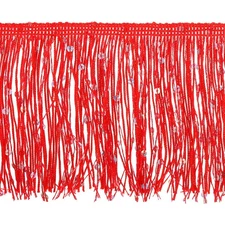 5 Yards of 4" Red Sequin Fringe Trim DIY Tassel Trim 14.7 Ft/4.5m