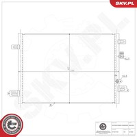 Kondensator Klimaanlage Esen SKV 86SKV491 Aluminium FüR Renault Kangoo 3 ZOE Tce