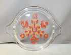 Pyrex 470-C Friendship Birds Clear Glass Round Casserole Replacement LID ONLY