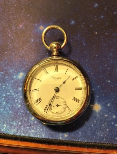 AMERICAN WALTHAM 18 SIZE 7 JEWEL KEY WIND KEY SET POCKET WATCH