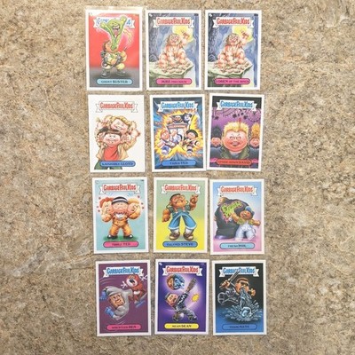 Garbage Pail Kids Cards Lot Of 12 Vintage Movies Cards Ghost Busters Dumb & Dumb