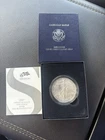 2007-W American Silver Eagle Burnished 1 oz .999 US Mint $1 Coin OGP Box & COA