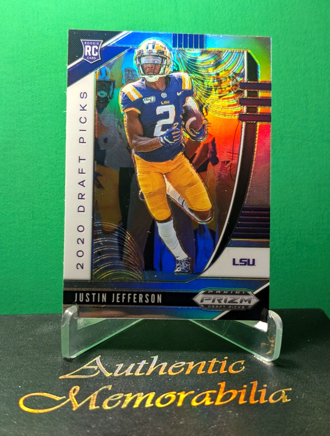 NFL Justin Jefferson 2020 Prizm Draft Picks Panini #126 Rookie RC Silver