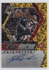 2023-24 Panini Mosaic Fast Break Gold Prizm 8/10 Clint Capela #FB-CAP Auto 1p5