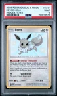 2019 POKEMON SUN & MOON HIDDEN FATES #SV41 EEVEE-HOLO PSA 9