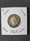 1962 Washington Quarter Auction Lot #3