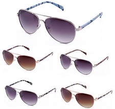 Fashion Aviator Sunglasses Men Women Animal Prints Accents 100 UV Protection