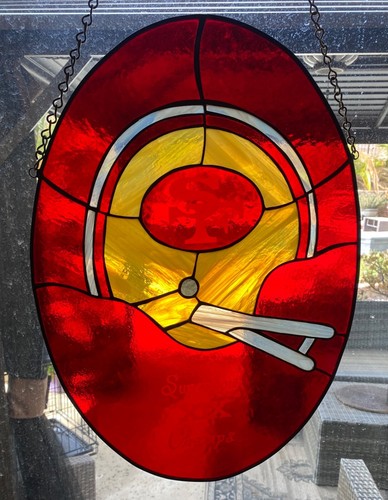 VTG NFL San Francisco 49ers “Superbowl XIX Champs” Stained Glass Football - Picture 12 of 14
