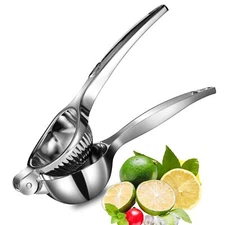 TEZZ Premium Lemon Squeezer Large Heavy Duty Handhelp Juicer for Lemon Metal ...