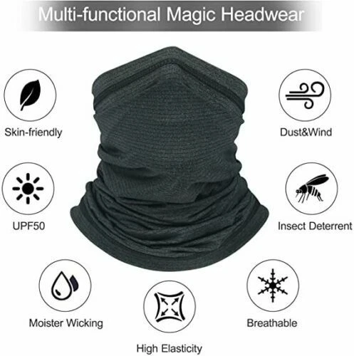 Hombres/Mujeres Protección UV Mascarilla Cuello Polaina Bufanda a Prueba de Viento Bandana Transpirable Foto 4 de 4