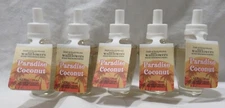 Bath & Body Works Wallflower Fragrance Refill Bulb Lot Set of 5 PARADISE COCONUT