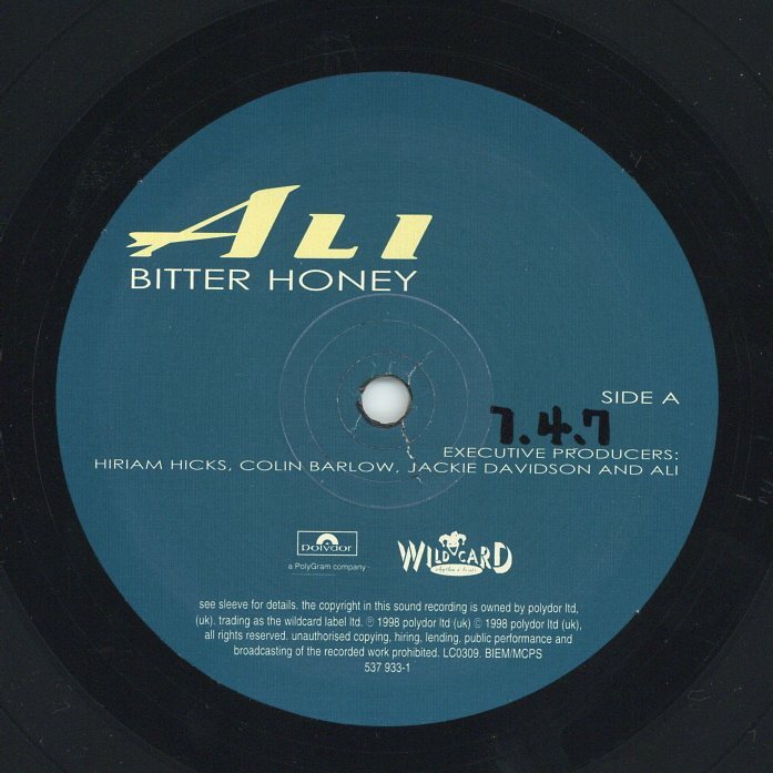 洋楽 ALI / BITTER HONEY Ali - Bitter Honey '98 LP UK ORG!EX+/NM- | eBay