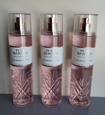 3x Bath  Body Works PURE WONDER Fine Fragrance Mist 8 OZ New