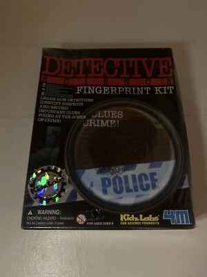 KidzLabs Fingerabdruck-Kit Detektiv Wissenschaft brandneu & versiegelt Spaß Wissenschaft 