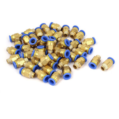 50 Pcs 1/8BSP Male Threaded Straight Push in Quick Connect Fitting 8mm OD Tub Kd