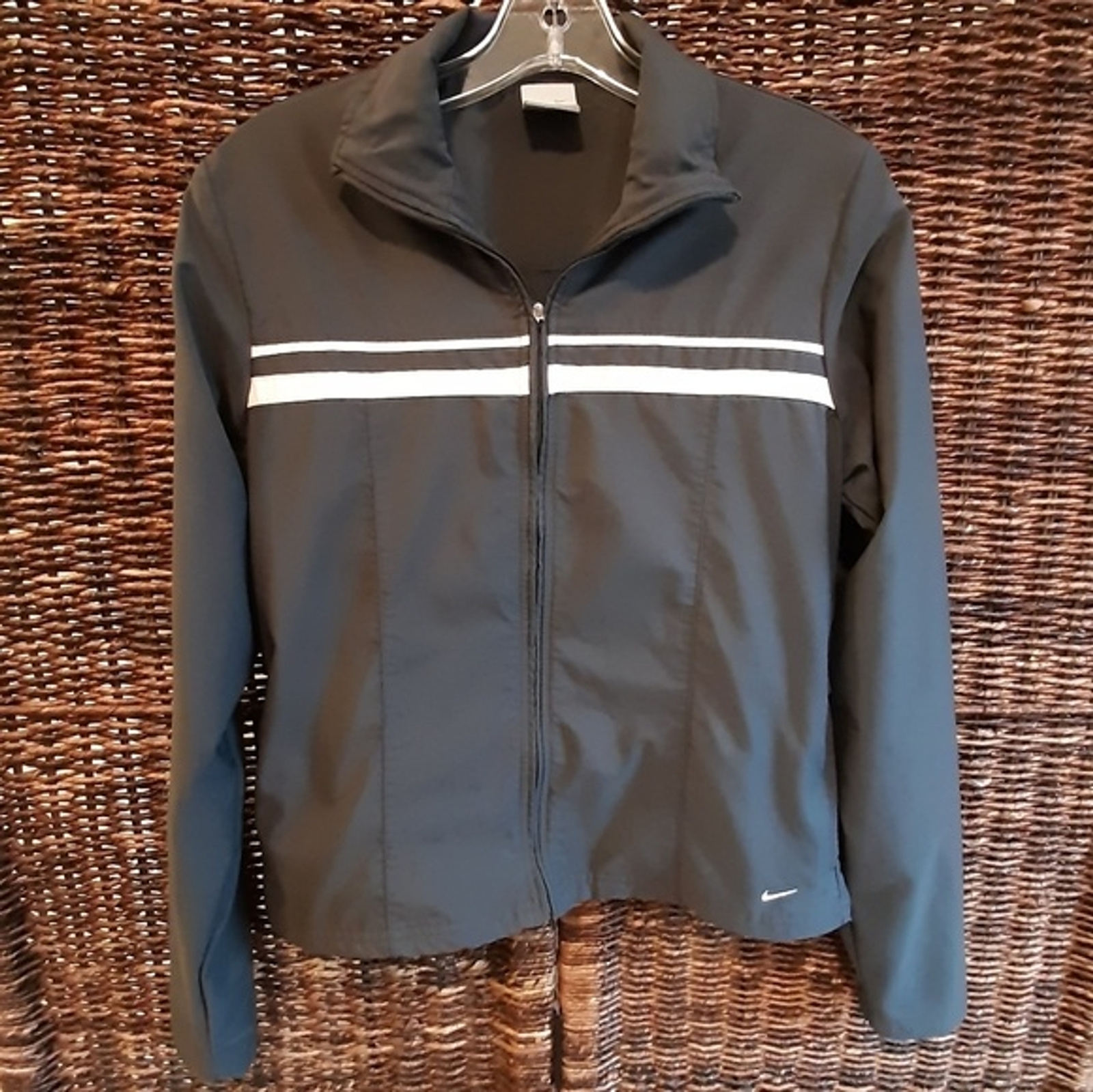 SACAI X NIKE Giacca Nike donna grigio medio pista retrò anni 70 atletica leggera giacca a vento