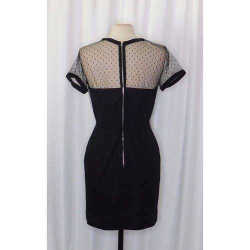 NWT!! THE KOOPLES Illusion Yoke Bustier Black Cocktail Dress Size 40 / Large - Picture 9 of 17