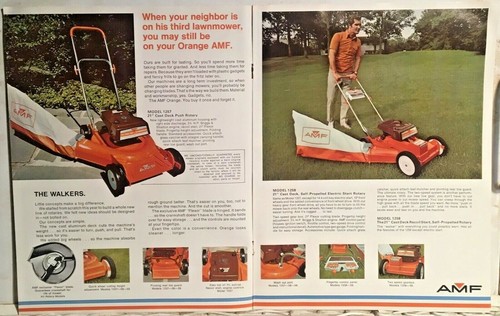 Brochure trattorino e trattorino AMF 1971 ottime condizioni - Foto 2 di 6