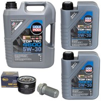 MotoröL Set 4600 5W-30 Liqui Moly 7 Liter + ÖLfilter + Schraube FüR Renault 19 I