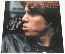 GEORGE THOROGOOD SIGNED 'MOVE IT ON OVER' ALBUM VINYL RECORD LP BECKETT COA BAS