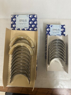 AE AEM 5224 .030 & AEB 4449 .030 Main & Con BEARINGS FOR Ford tractor 6y 7a 444