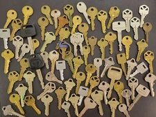 Lot Of 80+ Cut Keys - House, Car, Padlock, Security