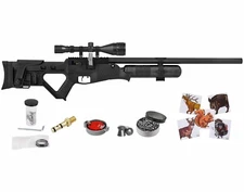 Hatsan Blitz Full Auto PCP .22 Cal Air Rifle w/ Scope & Targets & Pellets Bundle