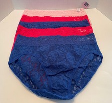 HANKY PANKY FRENCH BRIEFS SET OF 5 ASSORTED COLORS SIZE L