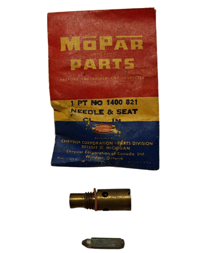 Carburador Chrysler 1951-1954 aguja flotante y asiento con 8 cilindros 1400821 nuevo de lote Foto 2 de 4