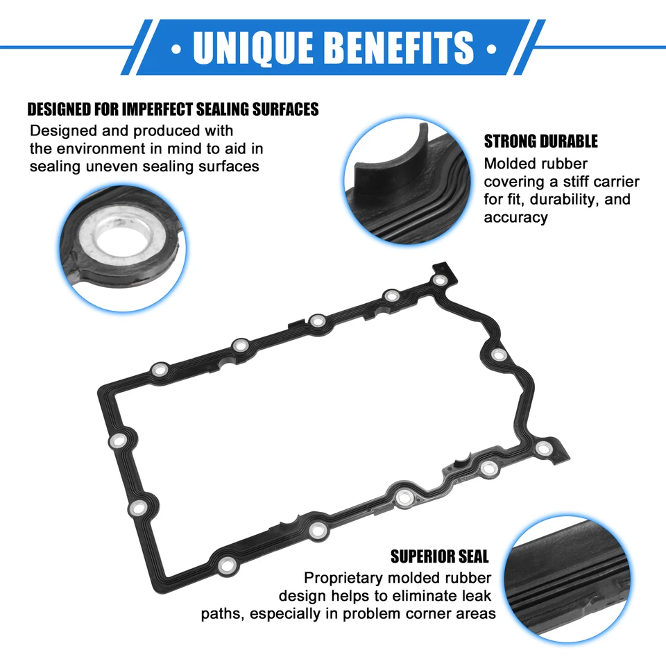 Pieza de 1 junta de cárter de aceite de transmisión apta para Mini Cooper 1.6l 1597cc 2004-2008 Foto 3 de 4