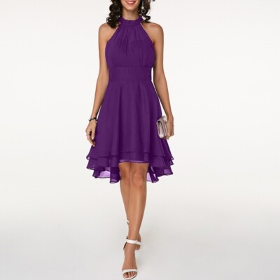 slim fit dress slacks Lavetir Halter Short Bridesmaid Dresses Champagne Online 2026 A-Line with Ruffles