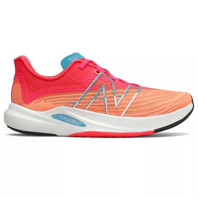 New Balance FuelCell Rebel v2 Womens Red Orange Running Trainers Shoes  WFCXLM2 | eBay