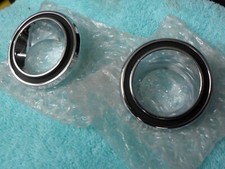 65-68 Ford Mustang Fastback Interior Rear Courtesy Light Stainless Trim Rings 67