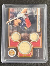 2024 Topps Tribute Atlanta Braves Matt Olson Triple Relic TTR-MMO Orange 6/25