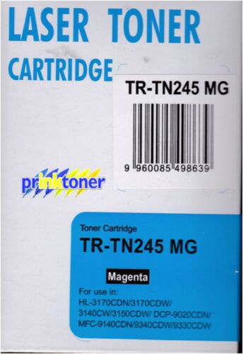 TONER MAGENTA TR-TN245M COMPATIBLE AVEC BROTHER MFC9140, 9330, 9340, DCP9020CDN - Photo 1/4